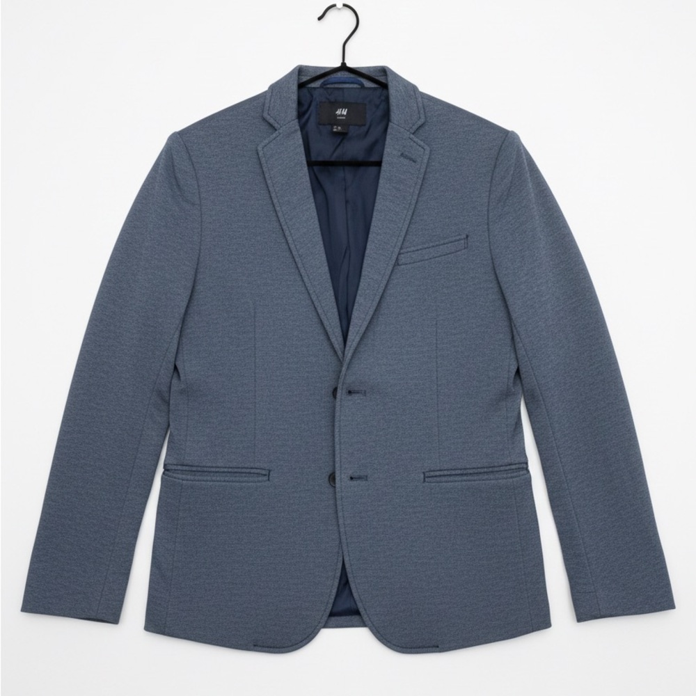 H&M Men's  Blue Gray Blazer